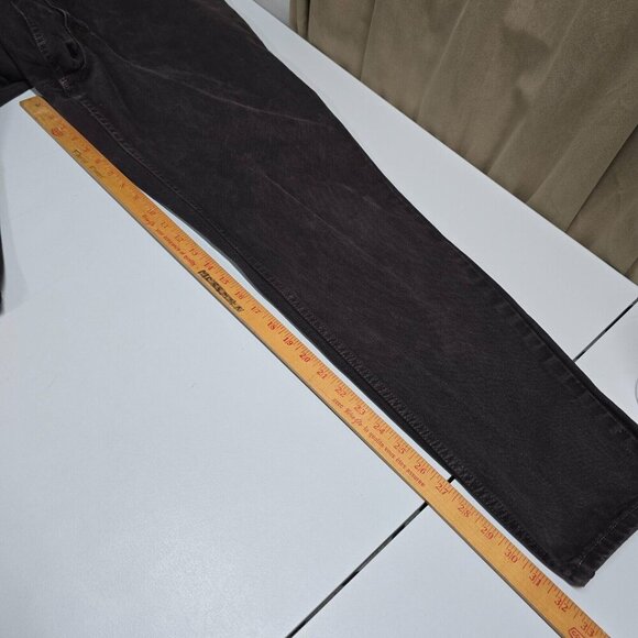 Levis 550 Mom‎ Jeans Womens 16 Brown Tapered Relaxed Fit Y2K Chocolate Denim - Picture 11 of 13